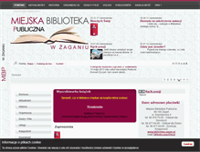 Tablet Screenshot of biblioteka.zagan.pl